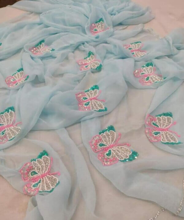 Zehra Butti – Chiffon Elegance Woven by Hand - Image 3