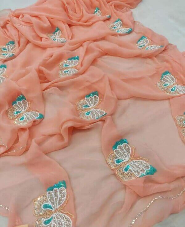 Zehra Butti – Chiffon Elegance Woven by Hand - Image 2