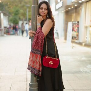 Paridhan Grace β Handloom A-Line Kurti Set with Linen Dupatta