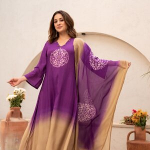 New Cotton Tie-Dye Kurta Set