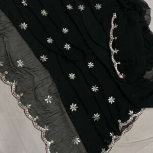 Cutwork Black Special Saree